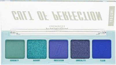 E-605-4 Палитра теней для глаз 5-цв Cult of Perfection, палитра 04 charisma, 4.2 г коричнево-бежевые – фото 2