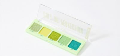 E-605-5 Палитра теней для глаз 5-цв Cult of Perfection, палитра 05 impression, 4.2 г бирюзово-салатовые – фото 3