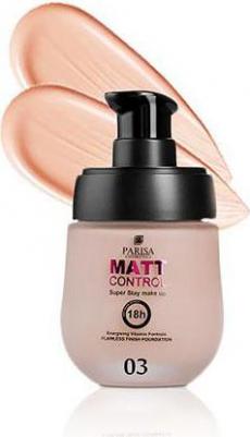 Тональный крем суперстойкий SPF20 18 h Matt Control Foundation, арт. F-07, тон 03 бежевый классик, 50 мл стекло с дозатором – фото 3