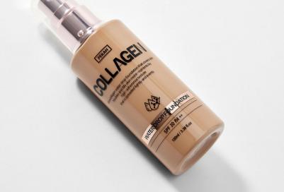 Основа тональная с коллагеном 21 тон светло бежевый. Collagen water drop, 100 мл – фото 4