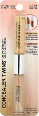 Консилер двухцветный с аппликатором Concealer Twins 2-in1 Correct & Cover Cream Concealer тон желтый/светлый 6.8 г – фото 2