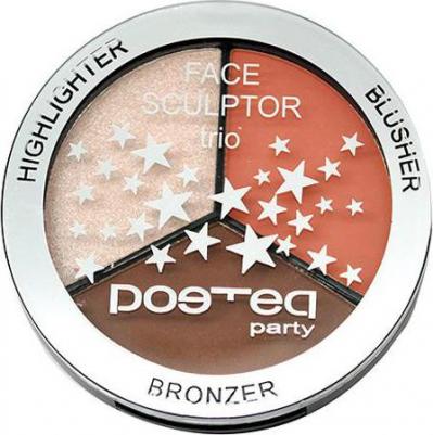 Палетка для контуринга Poeteq Party Highlighter Blusher Bronzer Тропический 7,5 г