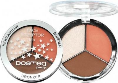 Палетка для контуринга Poeteq Party Highlighter Blusher Bronzer Тропический 7,5 г – фото 1