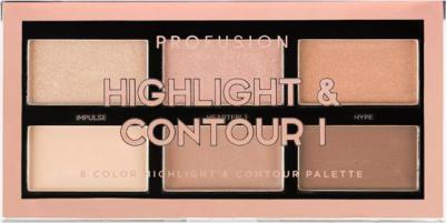 Палетка для макияжа лица Highlight&Contour I 110 г