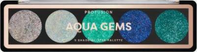 Палетка глиттеров для макияжа Gems 5 shade 4.5 г 0656497421004
