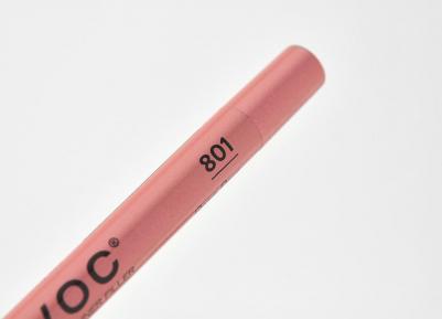 Подводка гелевая в карандаше для губ, 801 лилово-бежевый нюд / Gel Lip Liner Rozie Pose 1,2 г – фото 9