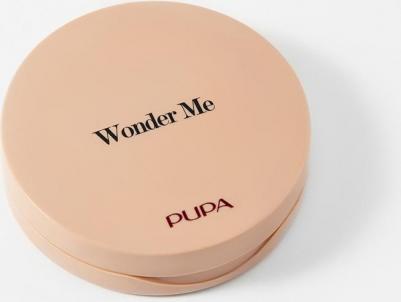 Хайлайтер для лица и тела сухой компактный WONDER ME GLOW №101 розовое золото – фото 1