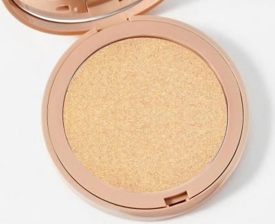 Хайлайтер для лица и тела сухой компактный WONDER ME GLOW №102 чистое золото – фото 1