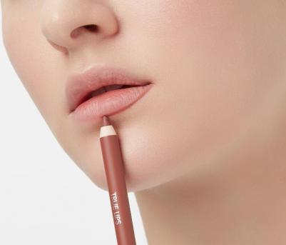 Карандаш для губ стойкий нюд матовый TRUE LIPS №047 глубокий нюд – фото 7