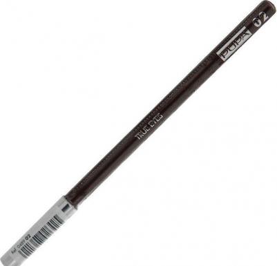 Карандаш для век, 02 коричневый / TRUE EYES 1,4 г – фото 3