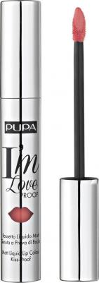 Матовая жидкая помада для губ I'M LOVEPROOF №010, огненный красный – фото 3