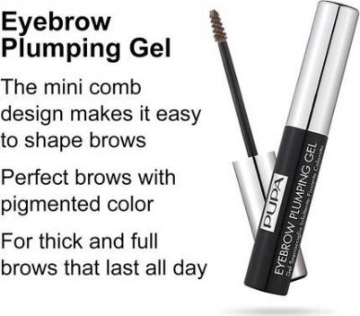 Пигментированный гель для бровей EYEBROW PLUMPING GEL № 001 светлый, 4 мл – фото 8