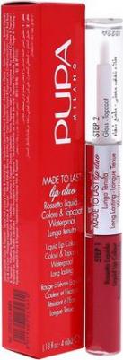 Помада жидкая для губ, 001 Горячий коралловый / MADE TO LAST LIP DUO 2*4 мл – фото 4