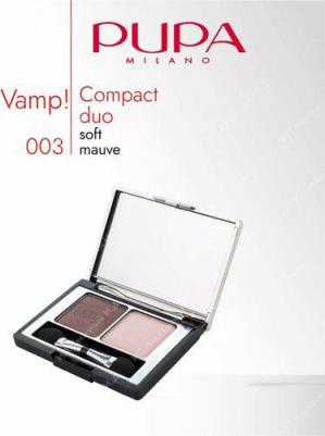 Тени компактные двойные, 003 Нежный лиловый / VAMP! DUO 1 г – фото 2