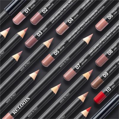 Контурные карандаши Карандаш для губ стойкий с маслом жожоба 4810438027519 – фото 3