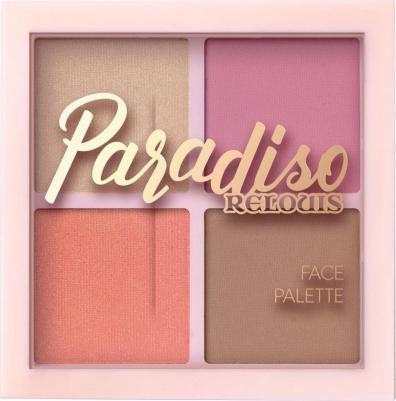 Палетка для лица Paradiso Sun хайлайтер румяна бронзер, 12 г