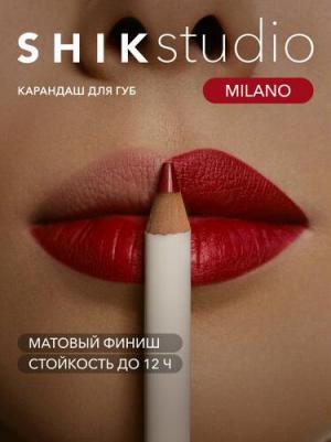 Карандаш для губ STUDIO стойкий оттенок MILANO классический красный LIP PENCIL – фото 11