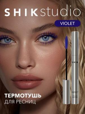 Тушь для ресниц цветная фиолетовая удлиняющая aspect violet eyelash mascara – фото 1