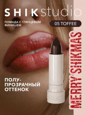 Увлажняющая помада-блеск для губ SATIN LIPSTICK оттенок 05 TOFFEE – фото 4