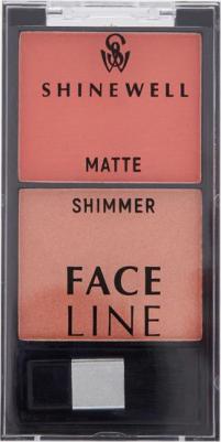 Румяна двойные с матовым и шиммер эффектом