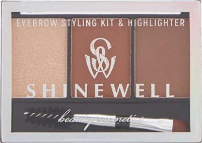 Тени для бровей Набор для моделирования бровей с хайлайтером 4670049440363