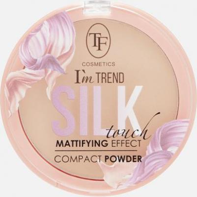 Пудра для лица матирующая компактная бархатная SILK TOUCH I'm TREND CTP27 01