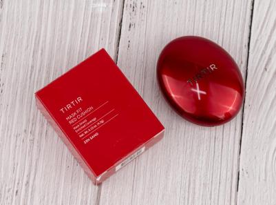Mask Fit Red Cushion Foundation Стойкая легкая наращиваемая кроющая основа с полуматовым финишем Корейская тональная основа-кушон 0,15 жидких унций – фото 3