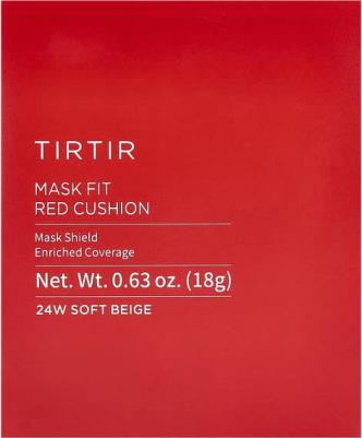 Тональный крем-кушон Mask Fit Red, японский выбор №1 для стеклянной кожи, стойкое легкое наслаиваемое покрытие, полуматовый, 0,63 жидких унций, 24 – фото 7