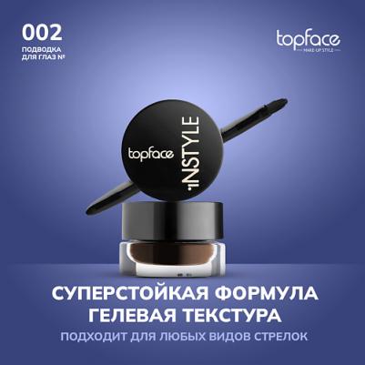 Подводка для глаз гелевая водостойкая с кисточкой Instyle Gel Eyeliner – фото 5