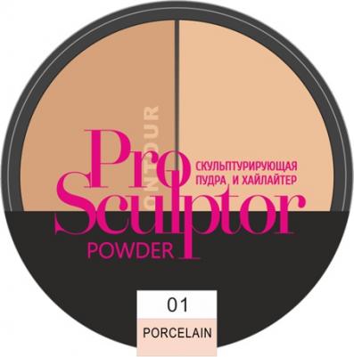 Хайлайтер для лица Скульптурирующая пудра и хайлайтер "Pro Sculptor Powder" – фото 6