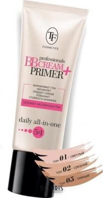 Праймер для лица Увлажняющий тональный крем и основа под макияж "Professional BB cream+primer" 5в1 – фото 2