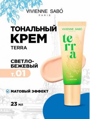 Тональный крем Terra Soft Matte Face Foundation тон 1 светло-бежевый 23 мл – фото 2