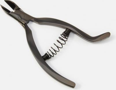 Кусачки для вросшего ногтя с изогнутой ручкой 18 мм черный глянцевый – фото 1