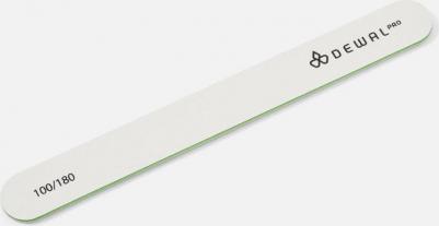 Пилка для ногтей прямая белая 100/180 18 см – фото 3