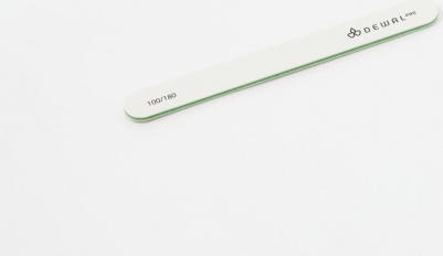 Пилка для ногтей прямая белая 100/180 18 см – фото 4