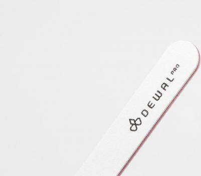 Пилка для ногтей прямая белая 80/80 18 см – фото 2