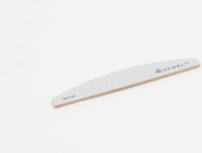 Пилка для ногтей улыбка серая 180/240 18 см – фото 1