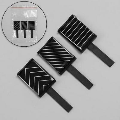 Набор магнитов для лака, 3 вида, 6 x 2 см, цвет чёрный – фото 4