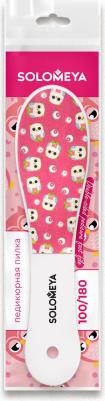 Педикюрная пилка двухсторонняя 100/180 Owl pattern 1 шт – фото 2