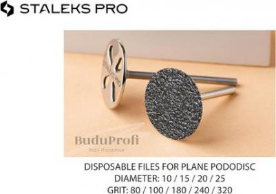 Педикюрный диск Pododisc S в комплекте со сменным файлом 180 грит 5шт – фото 6