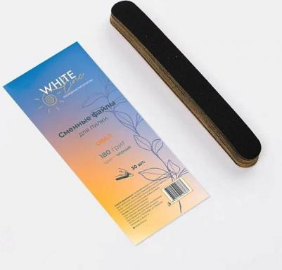 Сменные файлы для пилки абразив 180 на основу овал черный набор 30 шт – фото 2