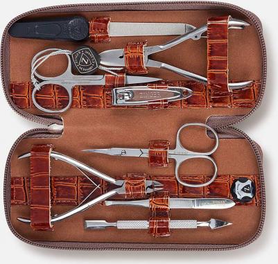 Маникюрный набор 8 предметов MS-7106-S коричневый – фото 2