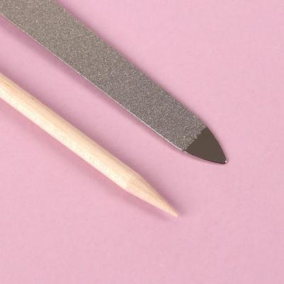 Набор маникюрный, 3 предмета, цвет чёрный, Sis-10 – фото 1