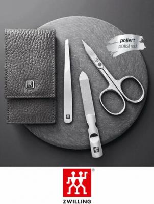 Маникюрный набор Classic Inox 3 предмета, серый – фото 2