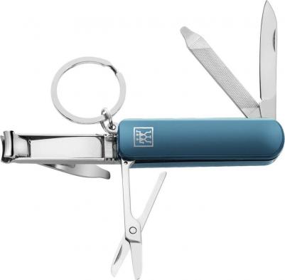 Маникюрный набор Twinox, 3 пр. и мультитул-брелок, бирюзовый – фото 3
