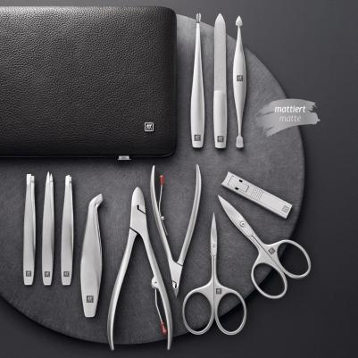 Набор маникюрный Twinox 12 предметов, черный