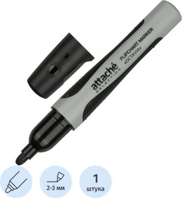 Маркер для бумаги для флипчартов Octavia черный (толщина линии 2-3 мм) – фото 4