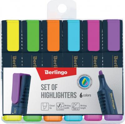 Текстовыделитель 6 цветов (толщина линии 1-5 мм, 6 штук) – фото 3