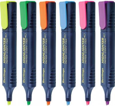 Текстовыделитель 6 цветов (толщина линии 1-5 мм, 6 штук) – фото 4