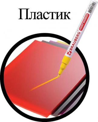 Маркер-краска лаковый 2 мм, ЖЕЛТЫЙ, БЕЗ КСИЛОЛА, алюминий, PROFESSIONAL, 150863 – фото 11